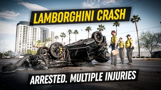 LAMBORGHINI-CRASH-Driver-Arrested-Multiple-Injuries